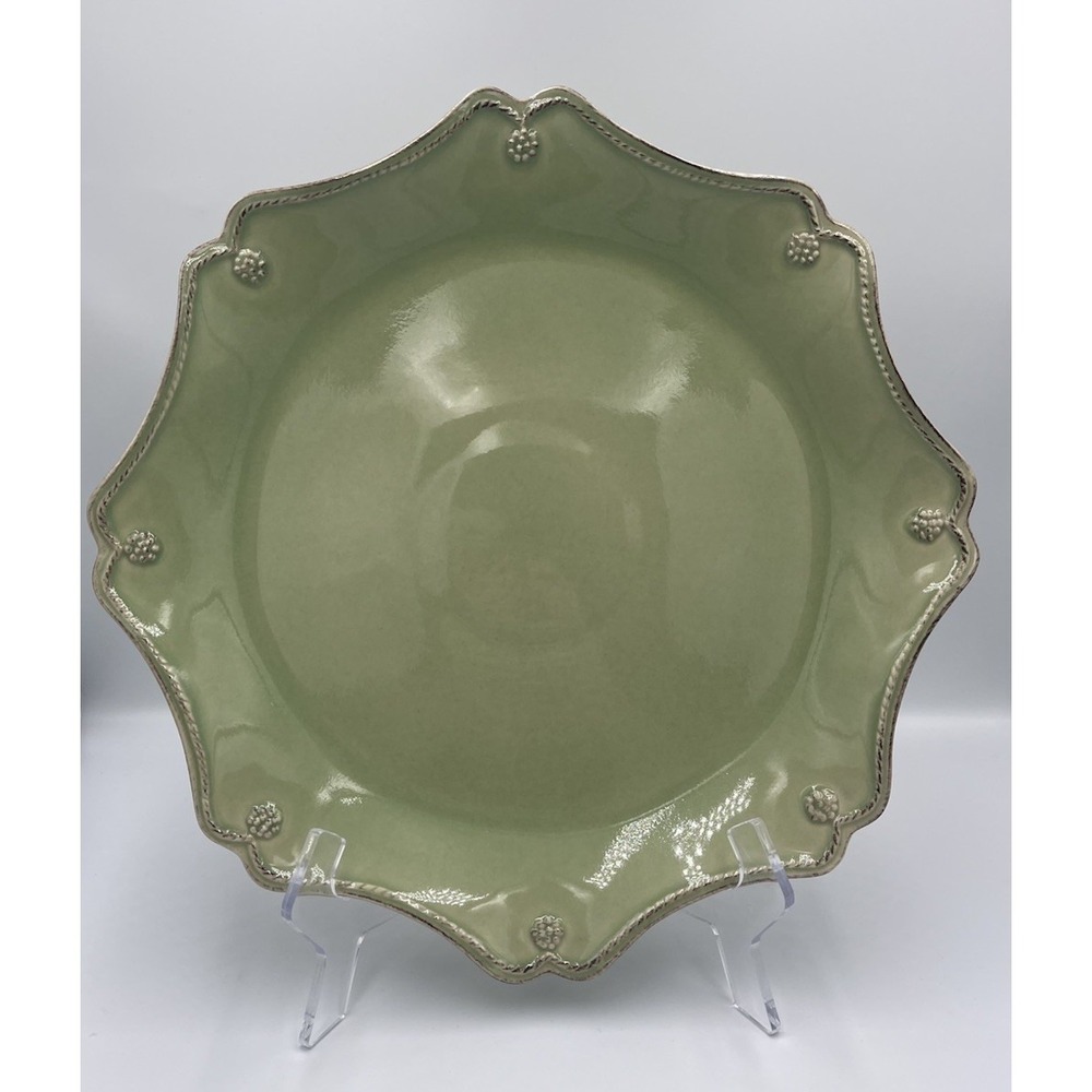 Juliska BERRY & THREAD Pistachio Charger Serving Plate 13-3/4" BRAND NEW! Green